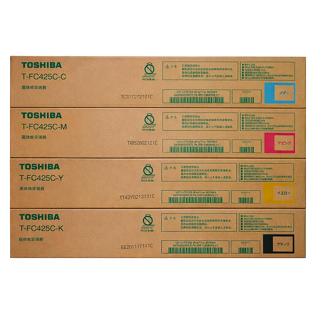 Toshiba T-FC425C-CMYK Color Toner Cartridge