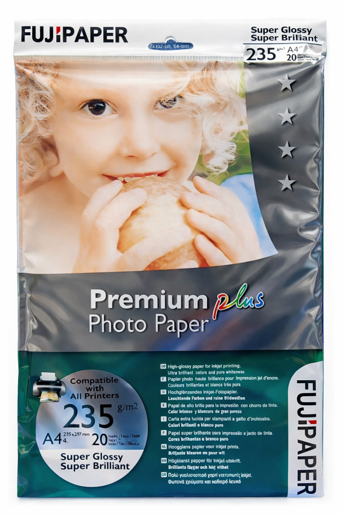 FujiPaper A4 Glossy Photo Paper 180gsm